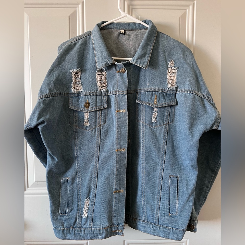 Distressed Denim Jacket